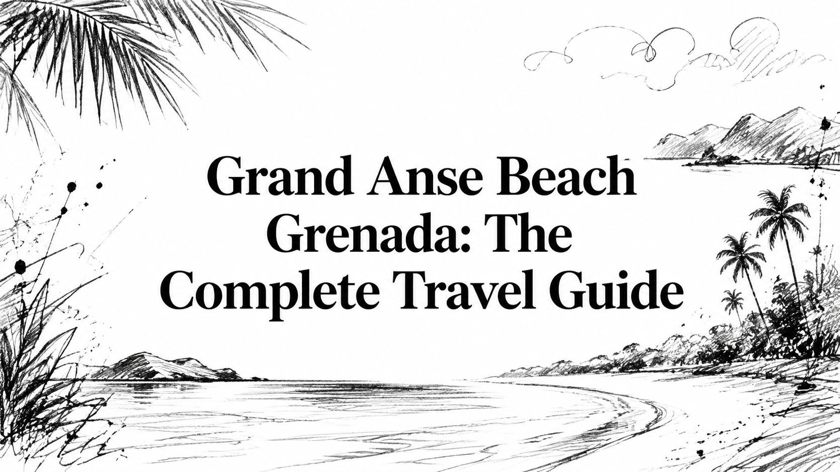 grand-anse-beach-grenada-beach-illustration
